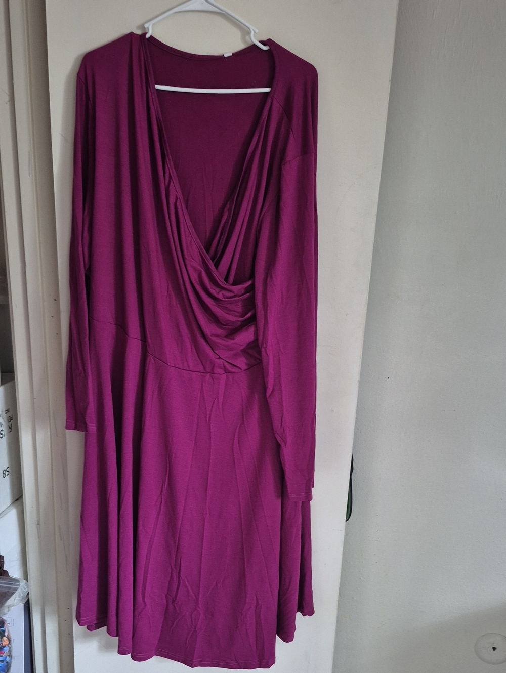 Women’s Long Sleeve Dress 2X in Magenta